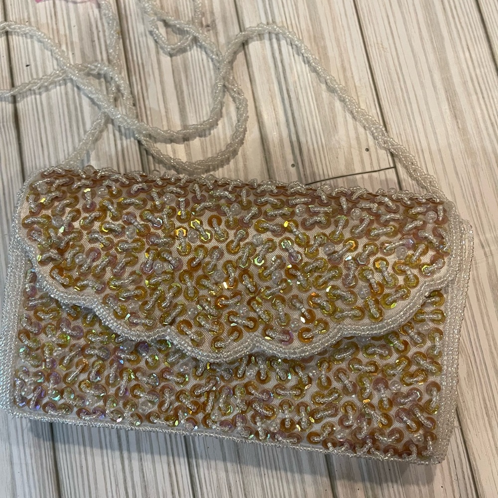Elegant Vintage Beaded Evening Bag